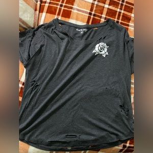 Freak fly designs custom rose tee